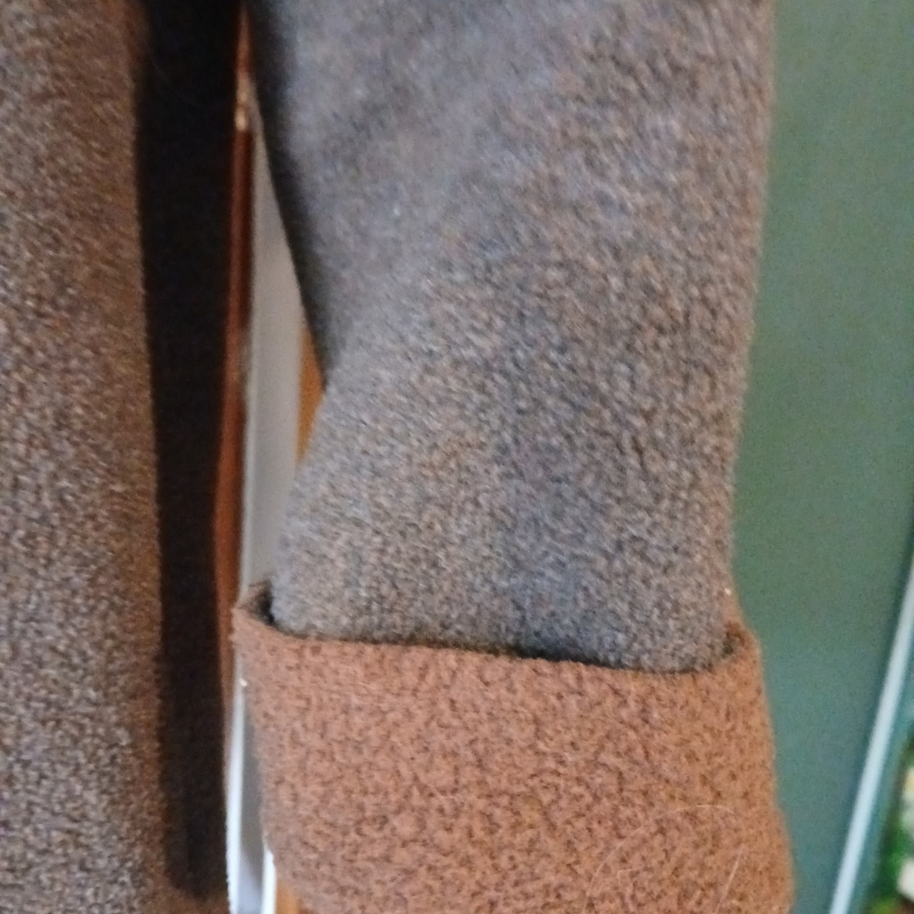 Denim&Co Reversible Hooded Coatigan in Brown - Picture 4 of 7